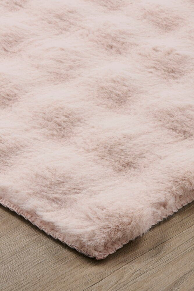 Teppich Kunstfell Paula 160x230 cm Rosa Polyester