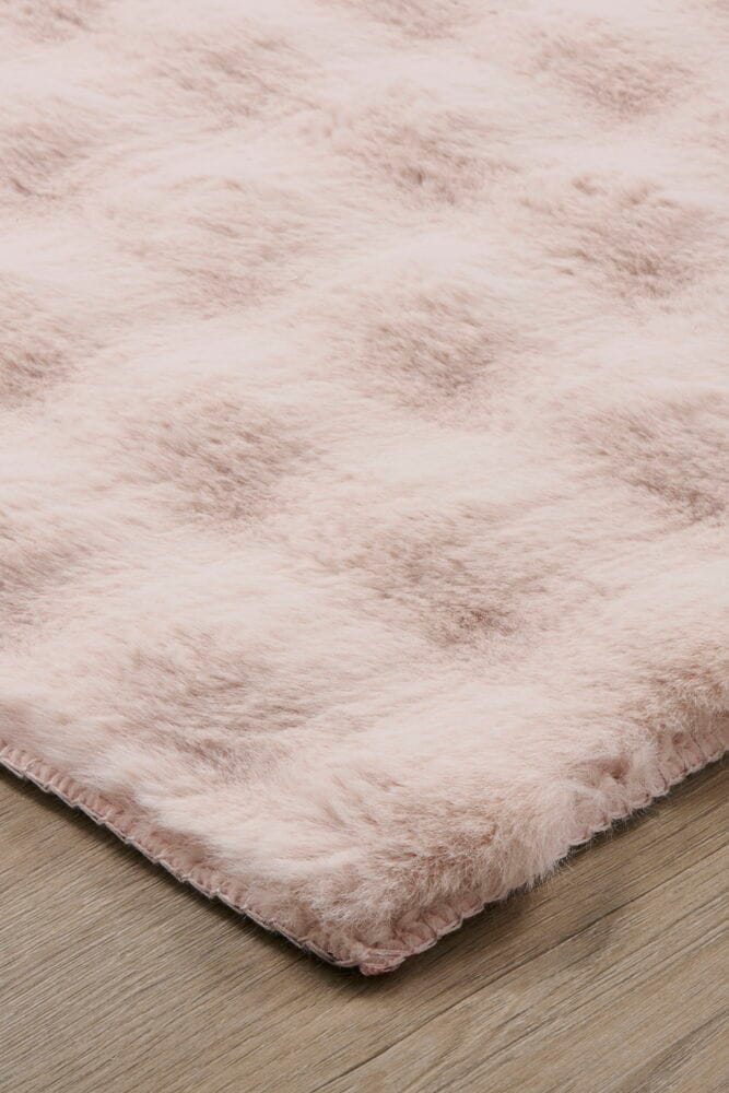 Teppich Kunstfell Paula 160x230 cm Rosa Polyester
