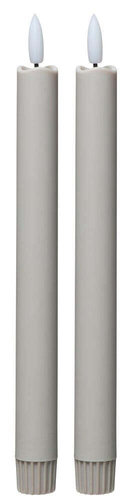 LED-Kerze Sanda 2 er-Pack Beige 25 cm