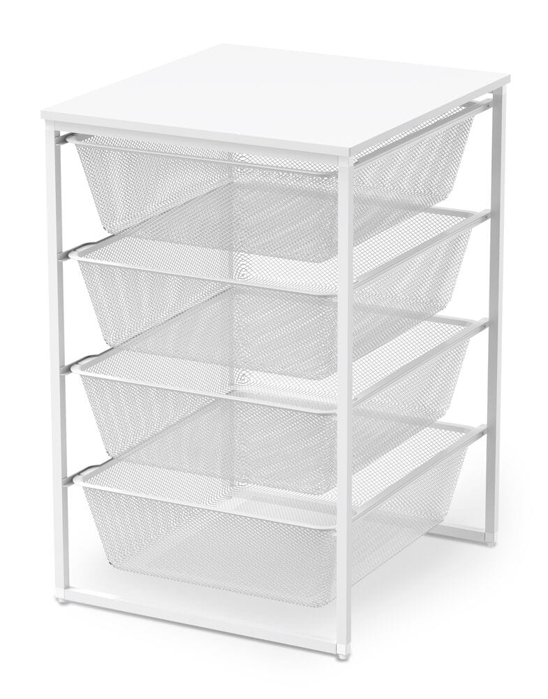 Regalrahmen für Gitter-/Drahtkörbe 46,5x50,5x70,5 cm Weiß