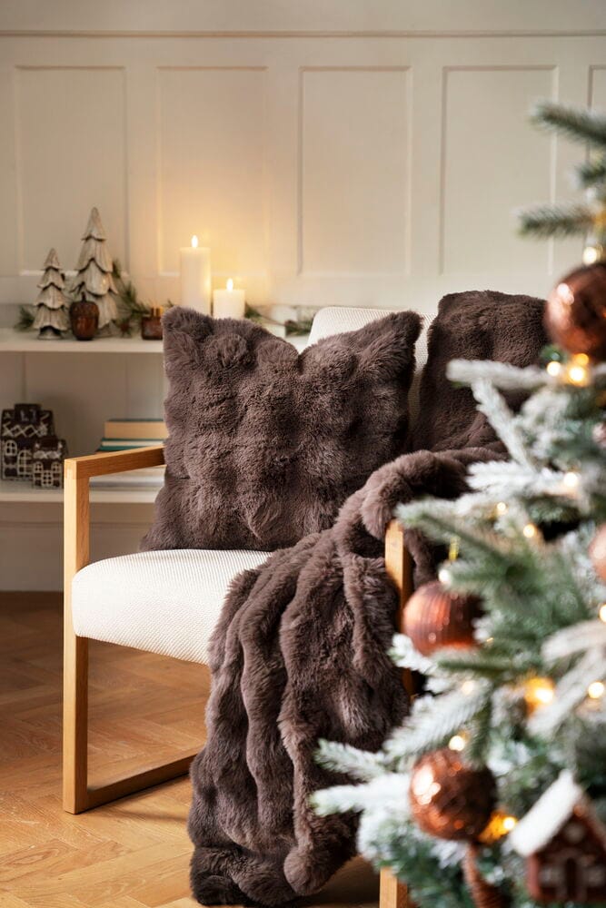 Decke Fluff 130x170 cm Chocolate Polyester