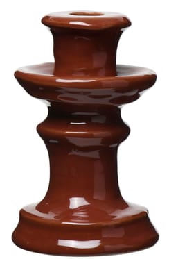 Ljusstake Lava 9,5x9,5x15 cm Rost Stengods