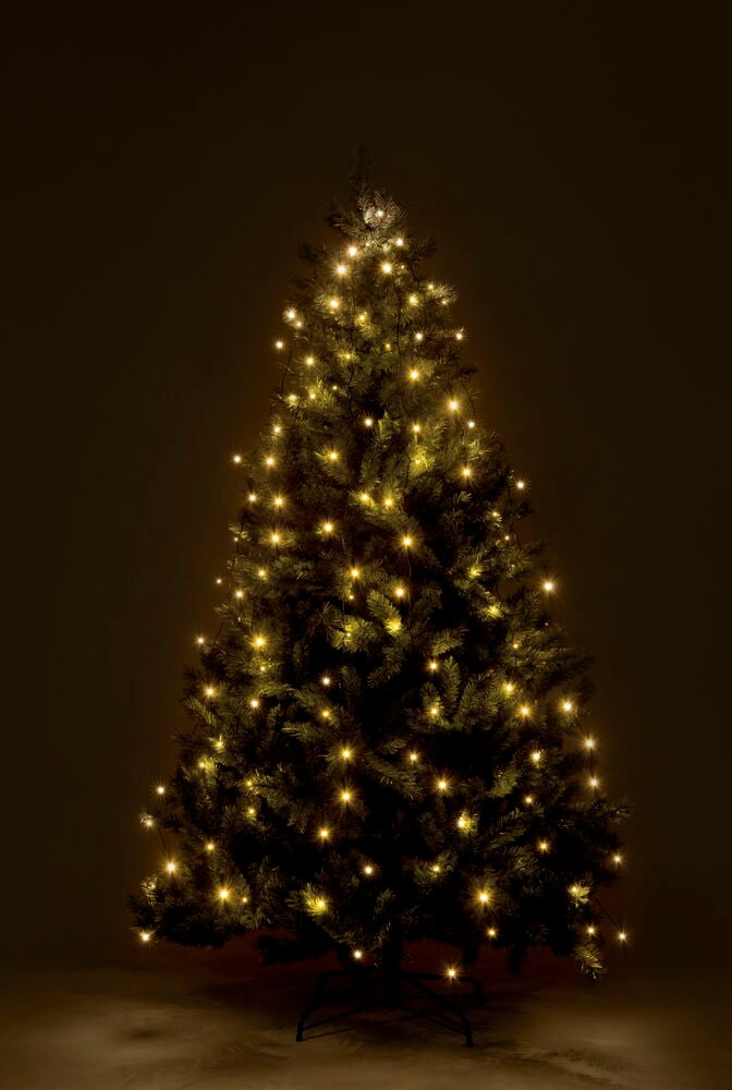 Weihnachtsbaumbeleuchtung 6x1.9 m, 120 LED Warmweiß