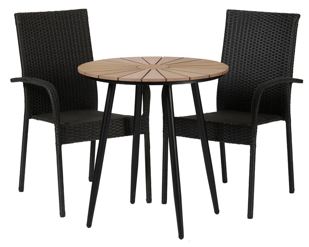 Rusta G Cafébord Rosendal + 2 stolar Rimini | Rusta.com