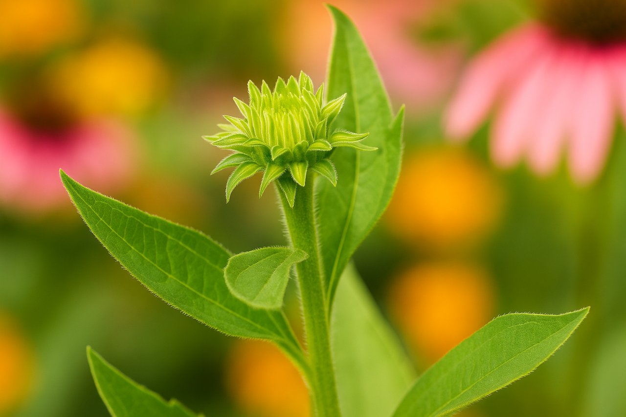Monivuotisen kasvin silmu loppukesällä