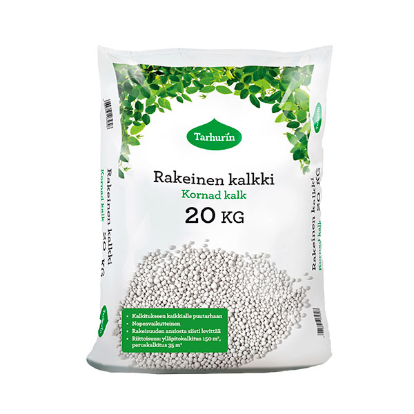Tarhurin rakeinenkalkki 20 kg