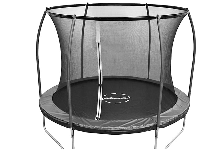 Svart trampoline av modellen Adrenalin Ø305 cm.