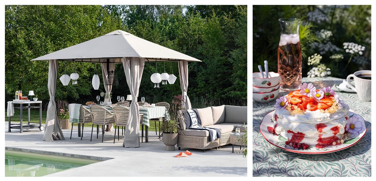 Lyft din sommarfest med enkla knep! Skapa en varm och inbjudande känsla med vacker dukning, ljus och omtänksamma detaljer.