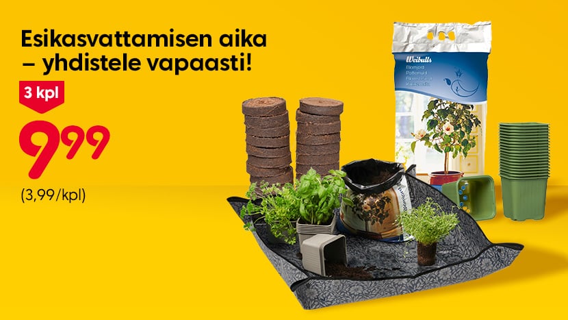 Valikoituja esikasvatustuotteita