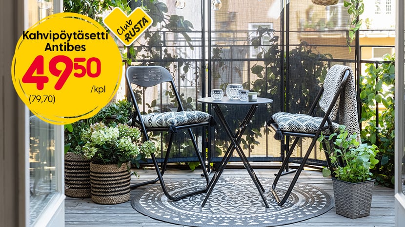 Antibes kahvipöytäsetti