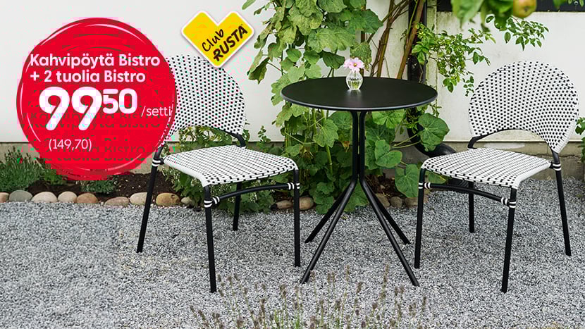 Bistro-kahvipöytäsetti