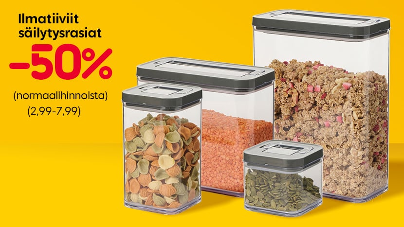 Ilmatiiviit säilytysastiat