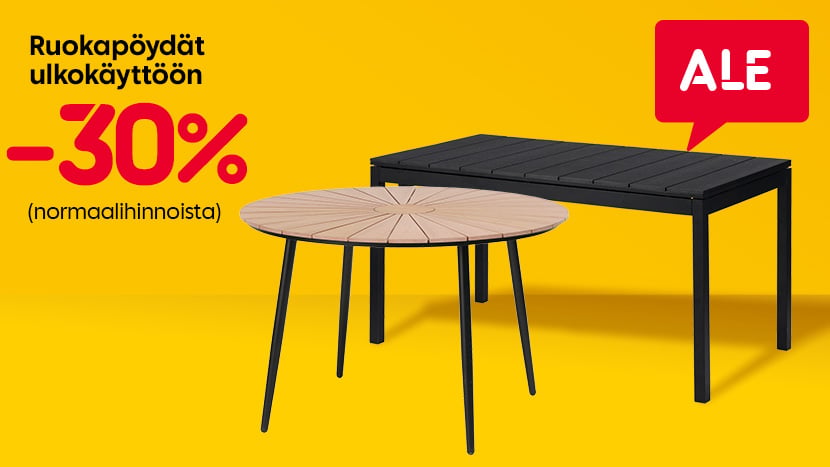 Ruokapöydät ulkokäyttöön