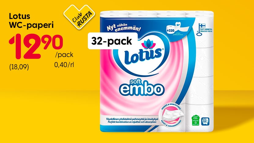 Lotus Soft Embo WC-paperi
