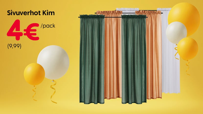 Sivuverhot Kim
