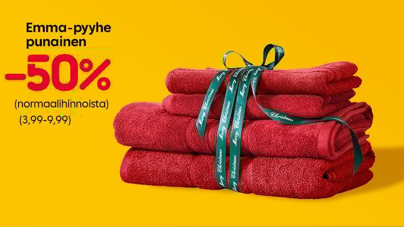 Emma pyyhe punainen