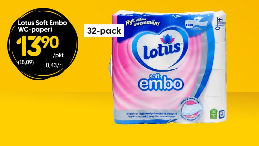 Lotus Soft Embo WC-paperi