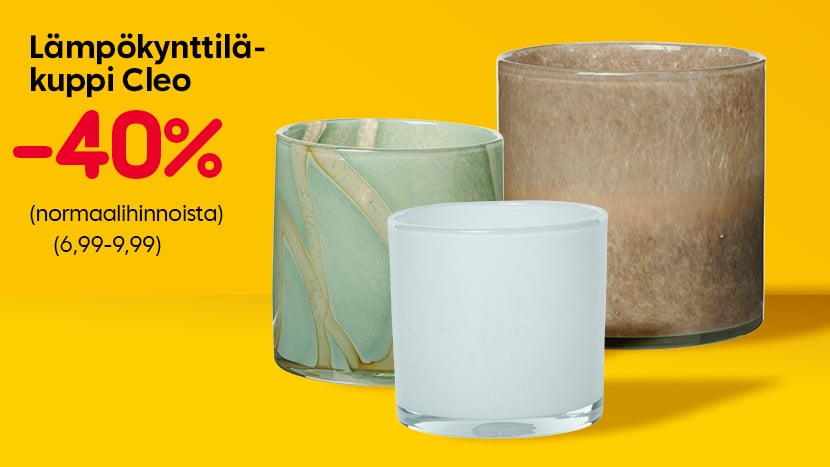 Cleo lämpökynttiläkupit