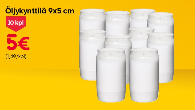 Öljykynttilä 10 kpl