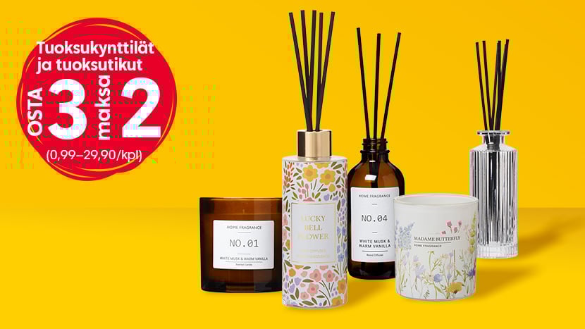 Tuoksukynttilät ja tikut