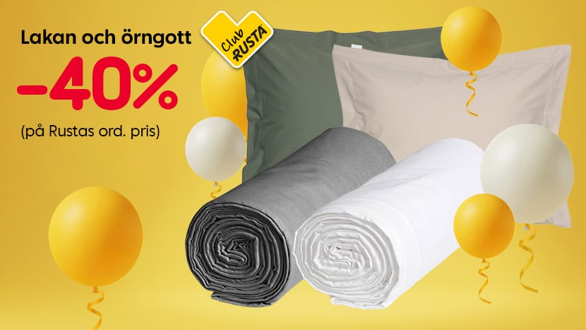 Underlakan och örngott