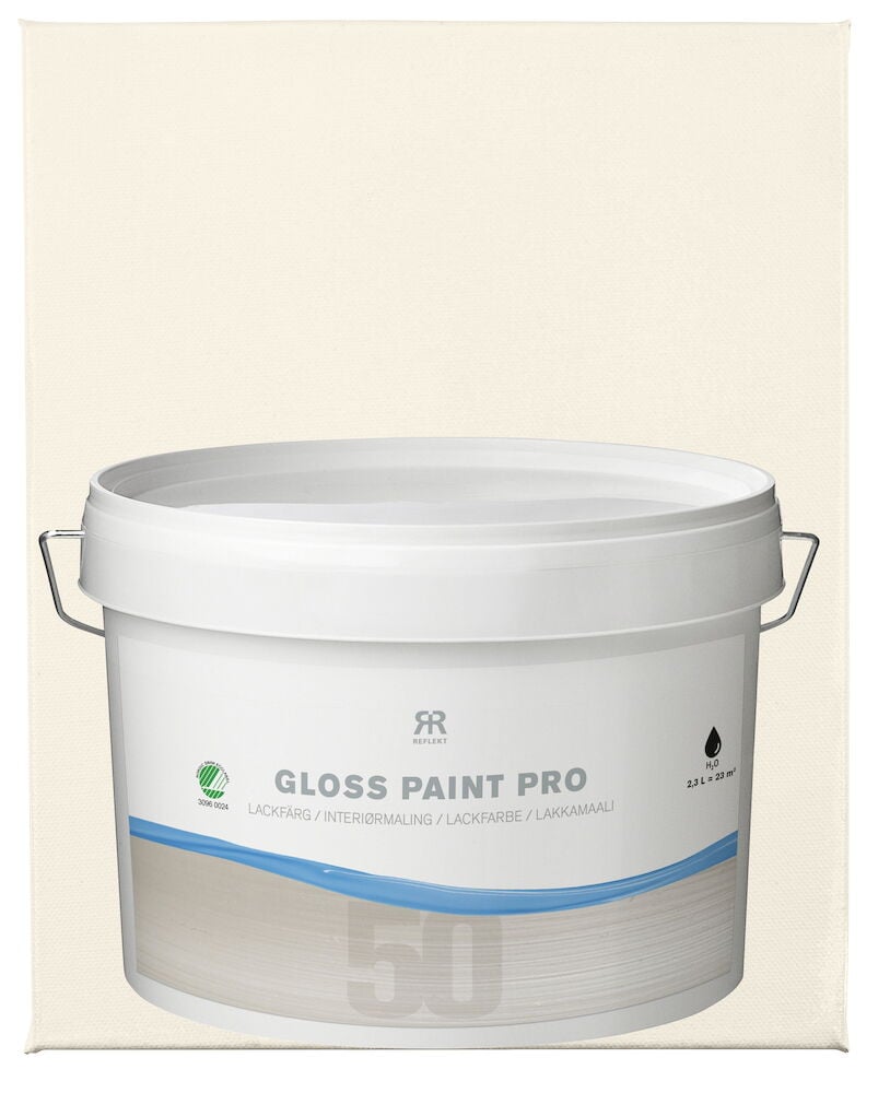 Valkoinen muoviastia puolikiiltävällä antiikinvalkoisella sisämaalilla.