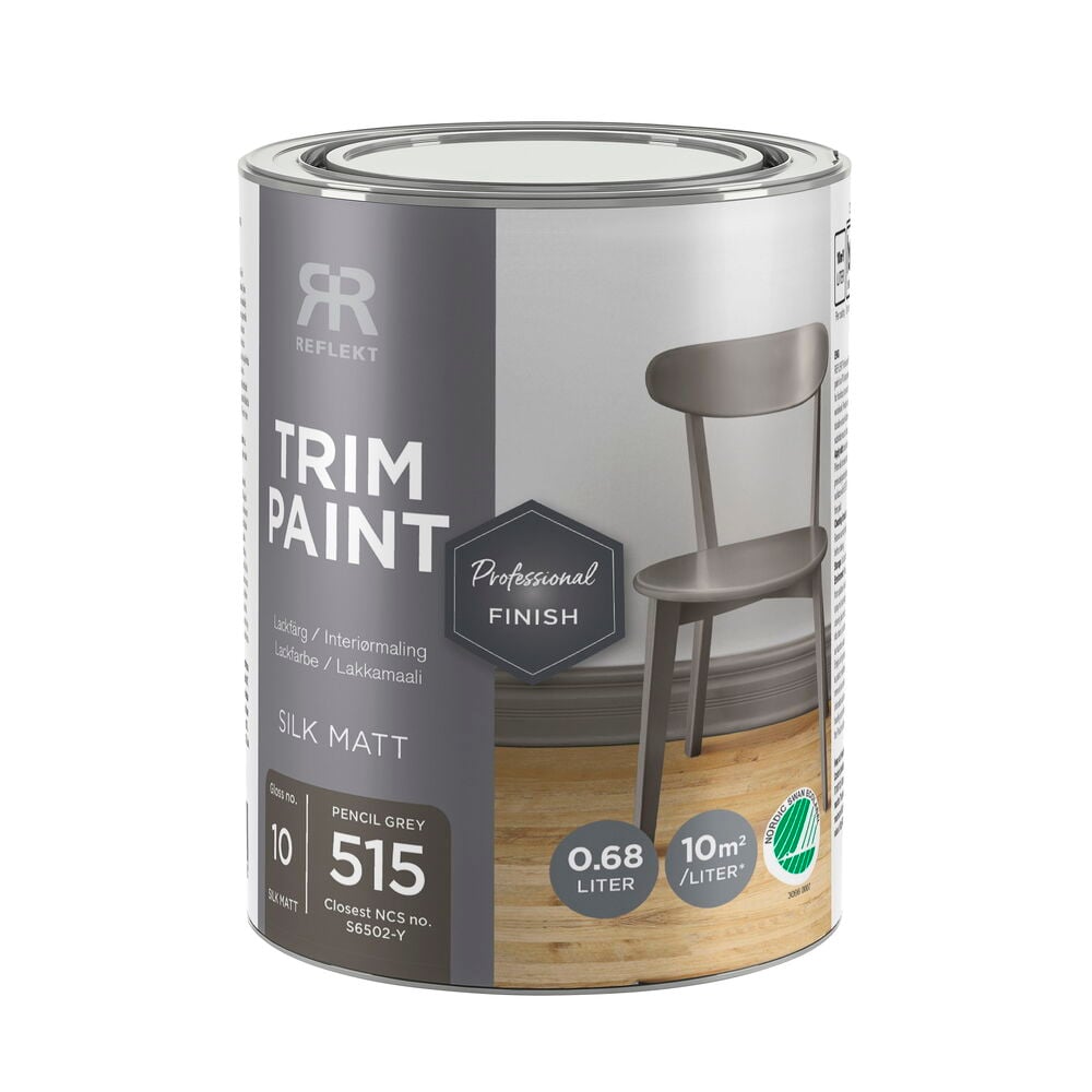 0,68 litran Pencil Grey silkinhimmeä ammattimainen kiiltomaali.