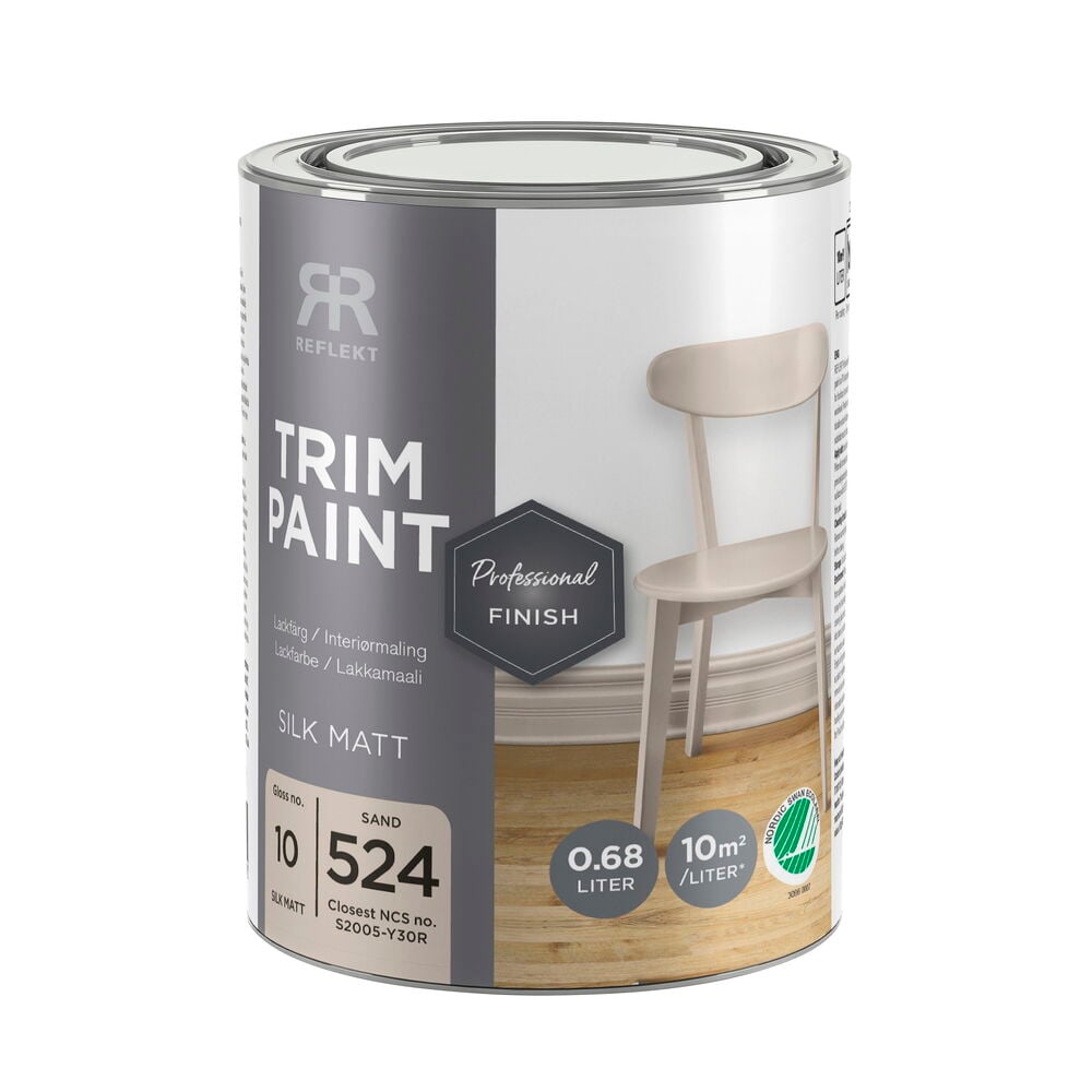 Kiiltomaali Professional finish 0,68 litraa Sand Silkinhimmeä S-2005-Y30R metallipurkki.