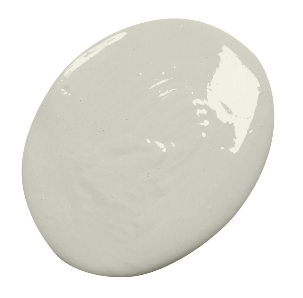 Ljusgrön silkesmatt färgklick på vit bakgrund.