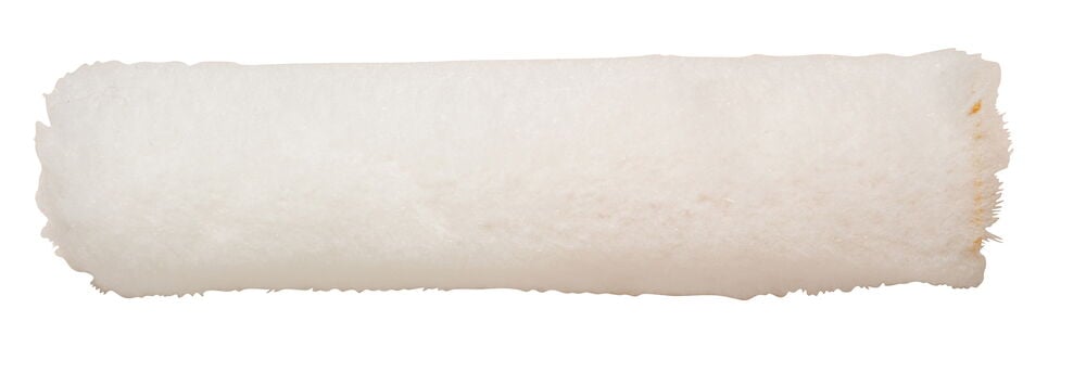 Vit filtad roller för lackering, tio centimeter bred.