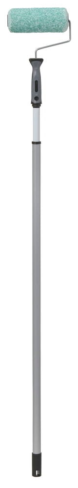 Förlängningsskaft i aluminium med grön målarroller.