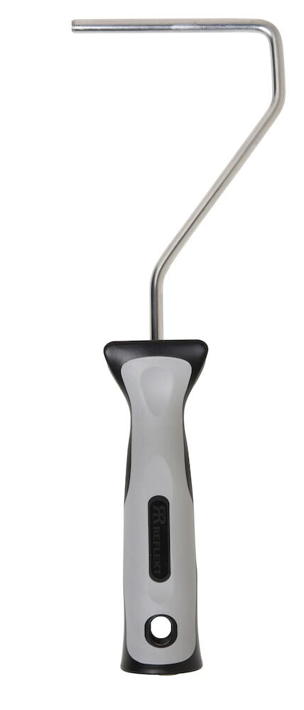 Ergonomiskt handtag med metallställning för roller 10 cm.