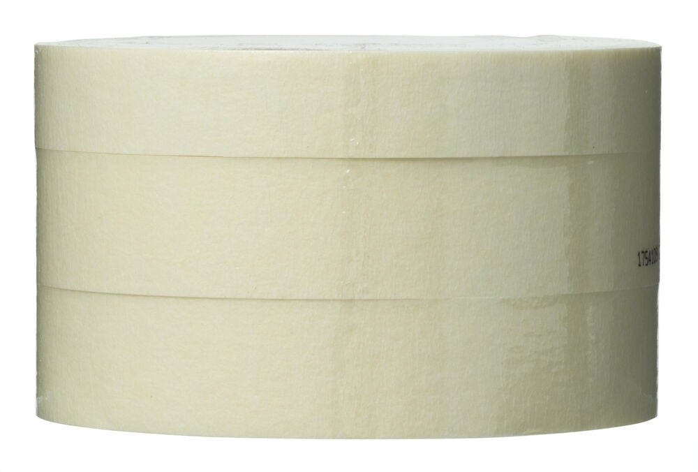 Tre rullar maskeringstejp i olika bredder.