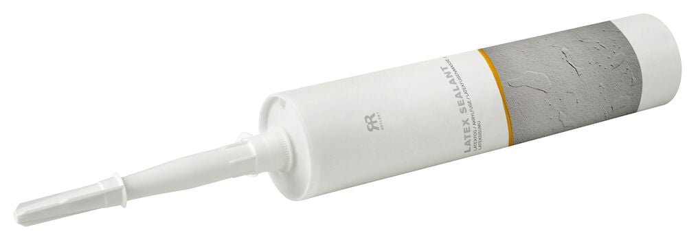 Vit patron med latexfog för inomhusbruk.