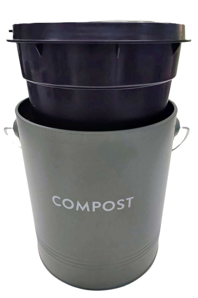 Vihreä Bioastia sisäastialla Strömsö 4 l ja "COMPOST" teksti.