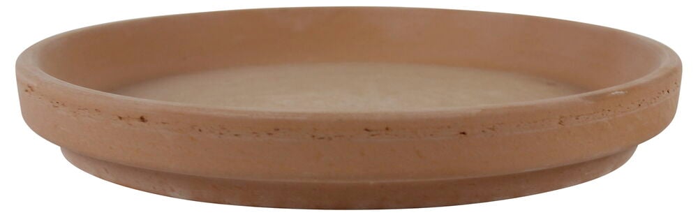 Ruskea savivati, jossa on matala reuna.