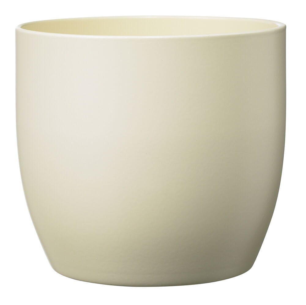 Vaaleanbeige sylinterimäinen Ruukku Fashion Basel 13 cm.