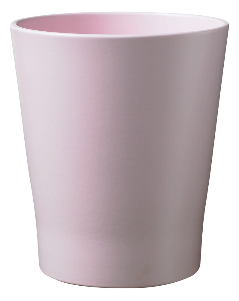 Rosé Orkidearuukku, 13 cm, vaaleanpunainen keraaminen ruukku kapenevalla lieriömäisellä muodolla.