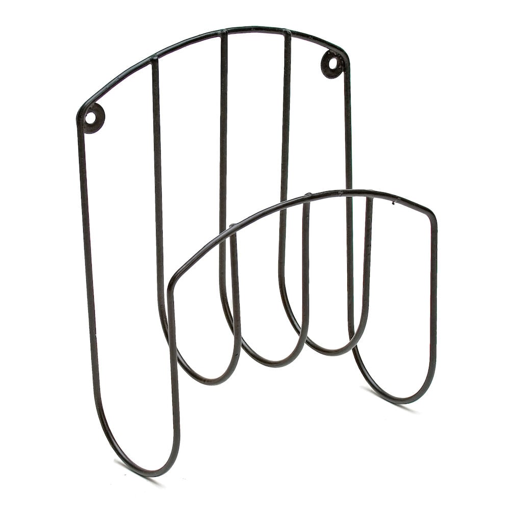 Metallinen letkupidike puutarhaletkun seinäasennukseen.