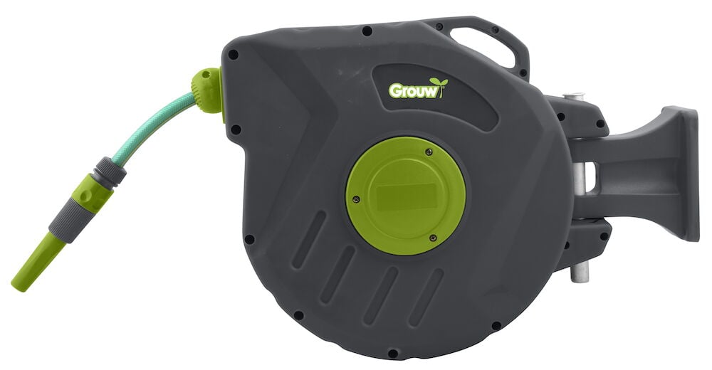 Musta letkukela vihreällä yksityiskohdalla ja kiinnityskiinnikkeellä.