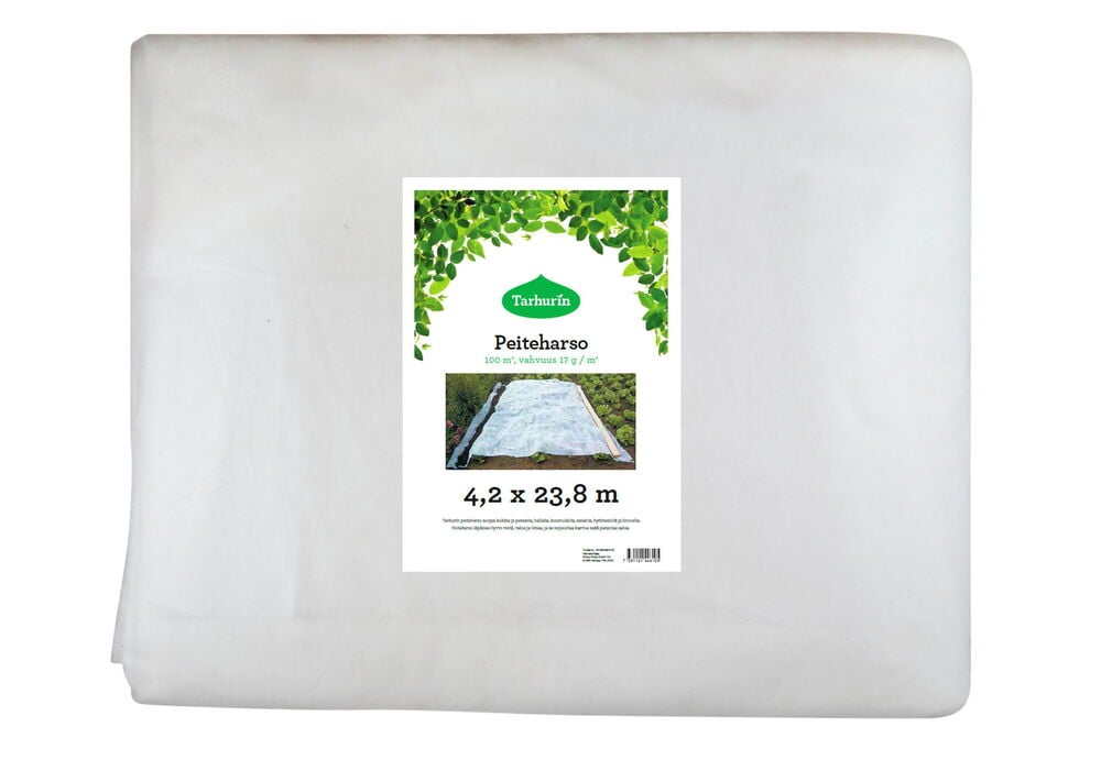 Tuotetunnisteella varustettu paino valkoinen kuitukangaskangas.