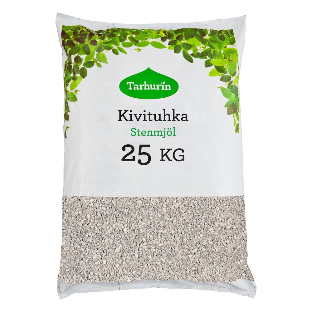 Säkki kivijauhoa puutarhakäyttöön 25 kg.