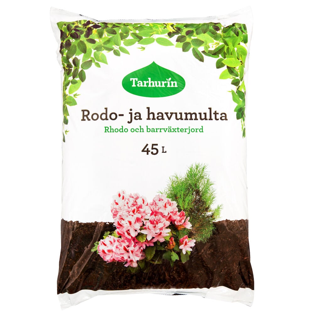 Havupuiden ja alppiruusujen kasvatussäkki 45 litraa.