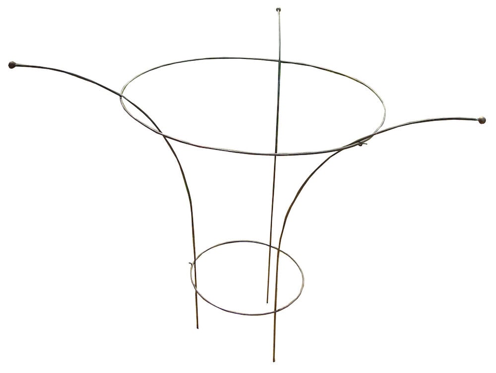 Metallilanka kasvituki pioneille, pyöreä muoto.