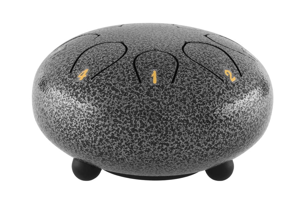 Musta sadesuppilo, jonka päällä on numeroituja kieliä.