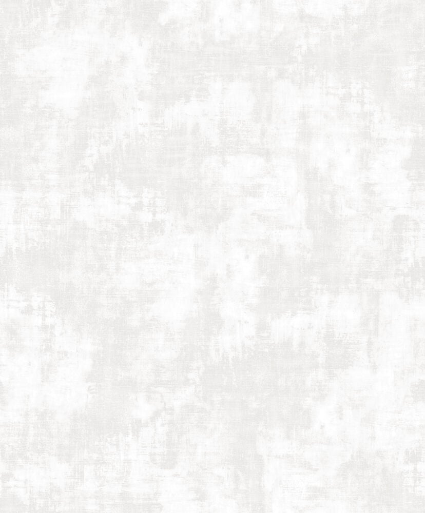 Einfarbige weiße Tapete mit dezentem Muster.