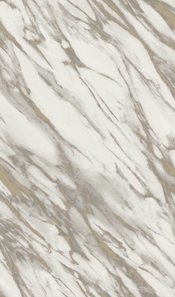 Harmaa marmoria muistuttava kuvioitu tapetti, sileä pinta.