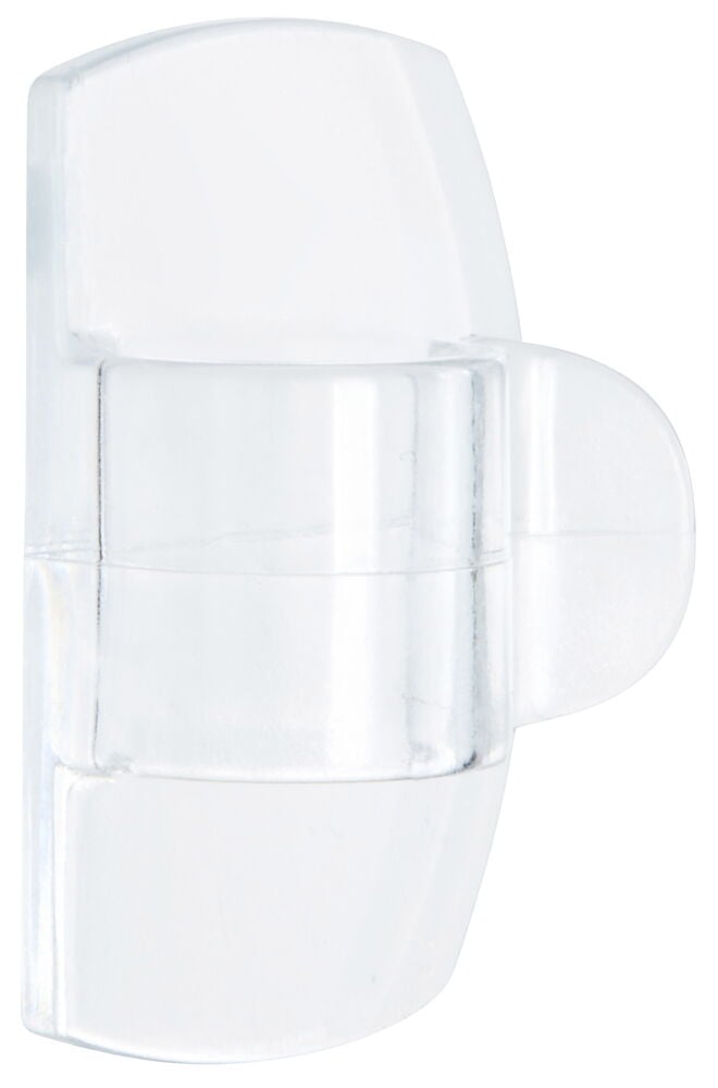 Transparent rund plastklemme for ledningsorganisasjon.