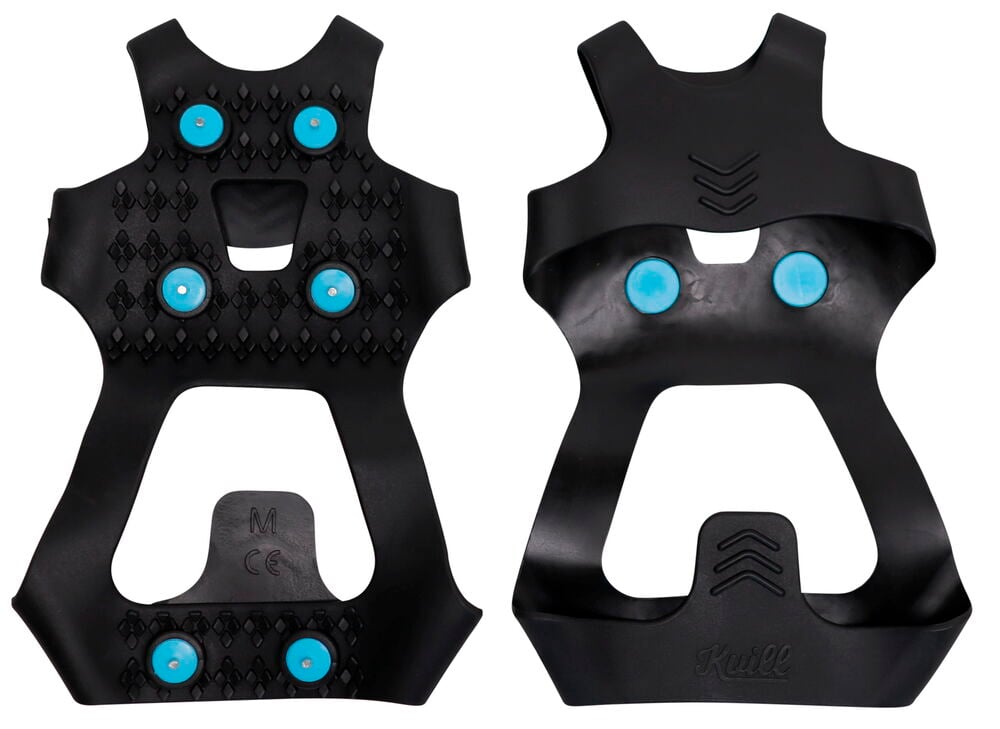 Svarte brodder med seks blå pigger for sko.