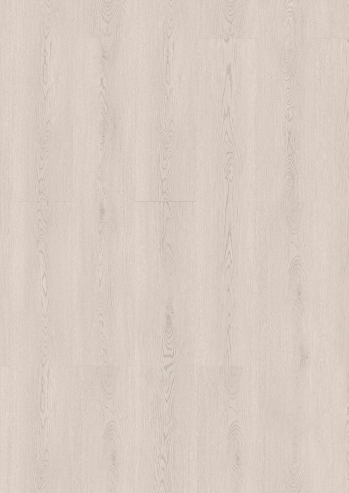 Vaalea tammenvärinen Vinyylilankku SPC Ritterhude Oak 5 mm Käyttöluokka 34 näkyvällä puunsyykuviolla ja lankkusaumoilla.